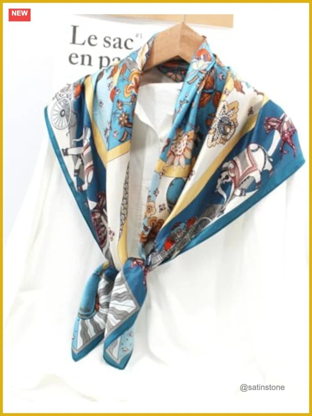 100% Mulberry Silk Scarf Women 35